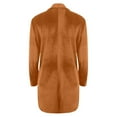 thumbnail image 7 of IROINNID Women's Casual Mid-Length Coat Solid Color Open Front Long Sleeve Outwear, Gold, 7 of 7