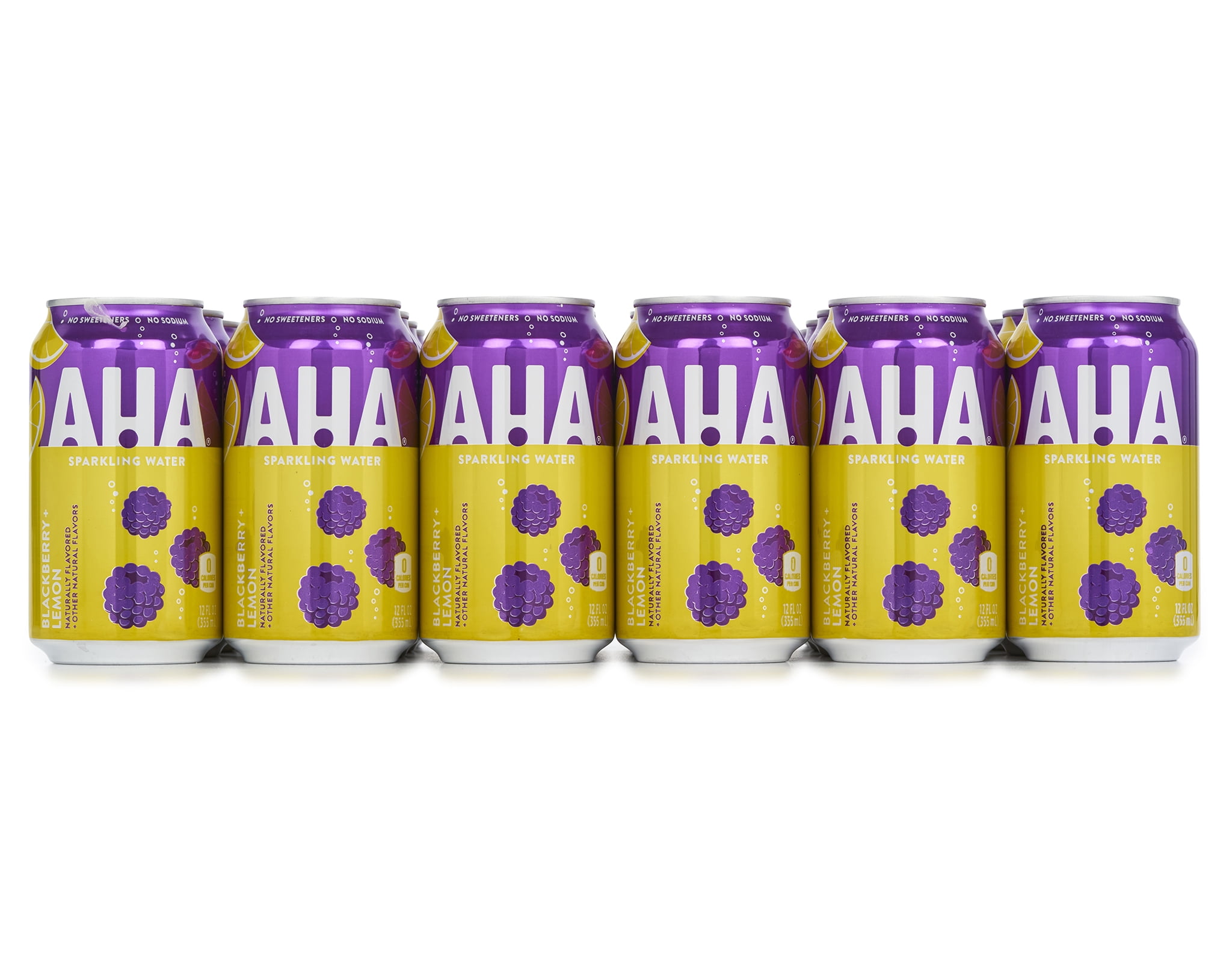AHA Sparkling Water 24 x 12oz Blackberry Lemon