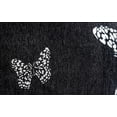 thumbnail image 3 of Fennco Styles Jacquard Butterfly Tassel Decorative Filled Throw Pillow 18" W X 18" L – Black Woven Square Cushion for Couch, Sofa, Bedroom, Office and Living Room Décor, 3 of 5
