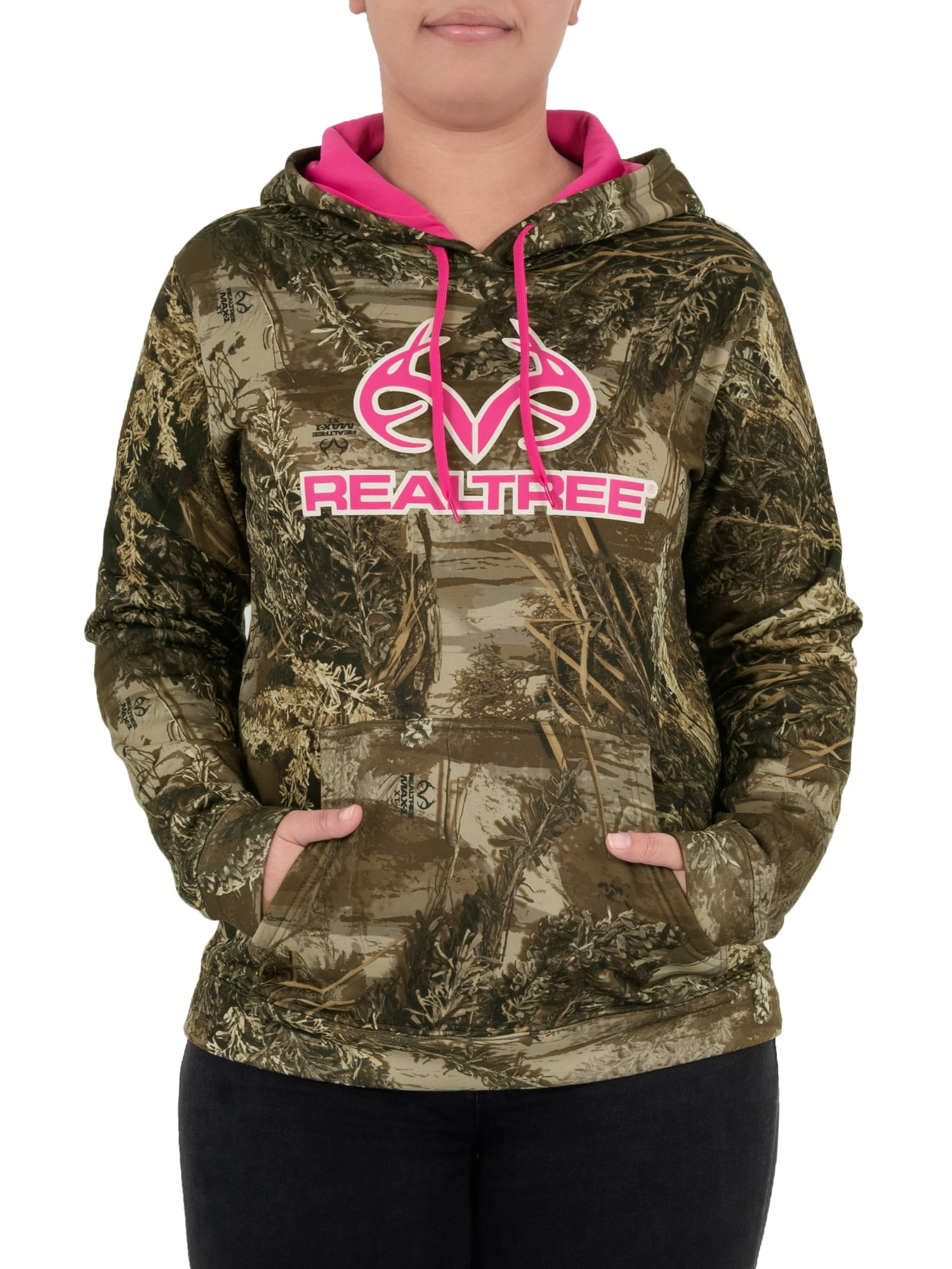 Women's Camo Performance Pullover Fleece Hoodie
