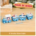 thumbnail image 3 of Tren de madera de Navidad Adornos navideños Decoraciones navideñas para el hogar 2024 Decoración del árbol de Navidad Regalos de Año Nuevo Noel Navidad, 3 of 5