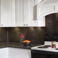 thumbnail image 2 of FASÄDE Waves Decorative Vinyl Backsplash 15 sq ft Kit in Smoked Pewter, 2 of 6