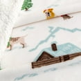 thumbnail image 4 of Great Bay Home Velvet Plush Fleece Reversible Sherpa Warm and Cozy Holiday Throw  (50" x 60" Throw, Winter Pups), 4 of 5