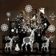 thumbnail image 3 of Pegatinas grandes de Navidad para ventana, calcomanías blancas para árbol de Navidad, copo de nieve, alce, decoraciones para el hogar, Año Nuevo 2024, 3 of 4