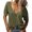 Army-green, variant on Solid Color V-Neck Women Short Sleeve Loose T-Shirt