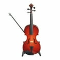 thumbnail image 4 of Staron Wooden Miniature Violin with Stand, 8CM Mini Violin Mini Musical Instrument Violin Figurines Home Decorations, 4 of 5