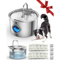 Vetiflow - Vetiflow Water Bowl, Set It Once - Fresh Water 24/7, 100% Safe for All Dogs, Vetiflow Dog Bowl with Always Clean, Never Slimy, 108oz Stainless Steel Water Fountain