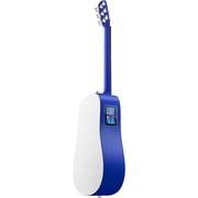 LAVA MUSIC 6 Strings Acoustic Guitar, Deep Blue-Frost White, 36