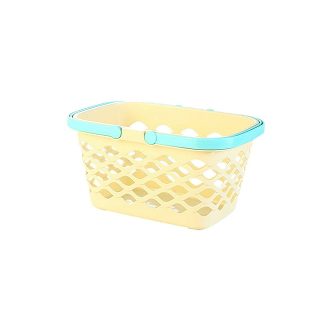 Mesh Handled Storage Basket for Bathroom & Kitchen, Foldable Organizer with Ventilation Holes, Multi-Purpose Use