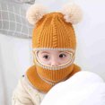 thumbnail image 3 of Neck Warmer Toddler Neckerchief Hooded Scarf Boys Girls Hats Baby Warm Face Ear for, 3 of 20