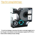 thumbnail image 3 of GREENCYCLE 8PK Compatible for DYMO 18443 9mm 5.5m Black on White Vinyl Label Maker Tape, 3 of 7