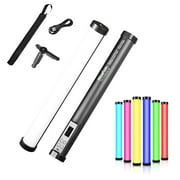 NiceFoto TC-210RGB RGB Full Color Tube Portable Fill Wand Stick with Bi-Color 2500K-9900K Stepless Dimmable Brightness 21 Kinds Dynamic Scene Special Effects CRI95 for Video Recording L