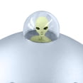 thumbnail image 4 of Toy Off the Wall Toys Alien UFO que brilla en la oscuridad con figura, 4 of 8
