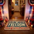 thumbnail image 1 of Independence Day Crystal Velvet Decorative Rug Thickened Sounds-Absorbing Floor Mat For Bedrooms Living Rooms And Entryways Soft Doormat, 1 of 6