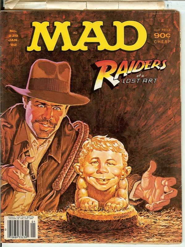 MAD Magazine #228 (MAD Stamps stucks on back page)