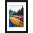 thumbnail image 2 of Canoes on a Dock, Moraine Lake, Canada Framed Print Wall Art by George Oze Sold by Art.Com, 2 of 5
