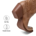 thumbnail image 4 of DREAM PAIRS Women’s Knee High Western Cowboy Boots Retro Embroidered Square Toe Cowgirl Boots, 4 of 8