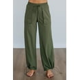 thumbnail image 4 of Jule Cargo Pants - Dark Olive, 4 of 8