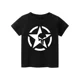 thumbnail image 3 of 2024 Nueva camiseta de moda para niños, ropa para niños de manga corta en blanco y negro, camiseta con estampado de roca para niños y niñas, 3 of 5
