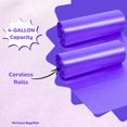 thumbnail image 5 of 4-Gallon Scented Kitchen Trash Bags, Lavender Scent, 80 Count (2 Rolls of 40 Bags) Small Purple Sturdy Garbage Bin Can Liner for Home Bathroom Car Office Use with Bonus Snoep in Beperkte Oplage, 5 of 7