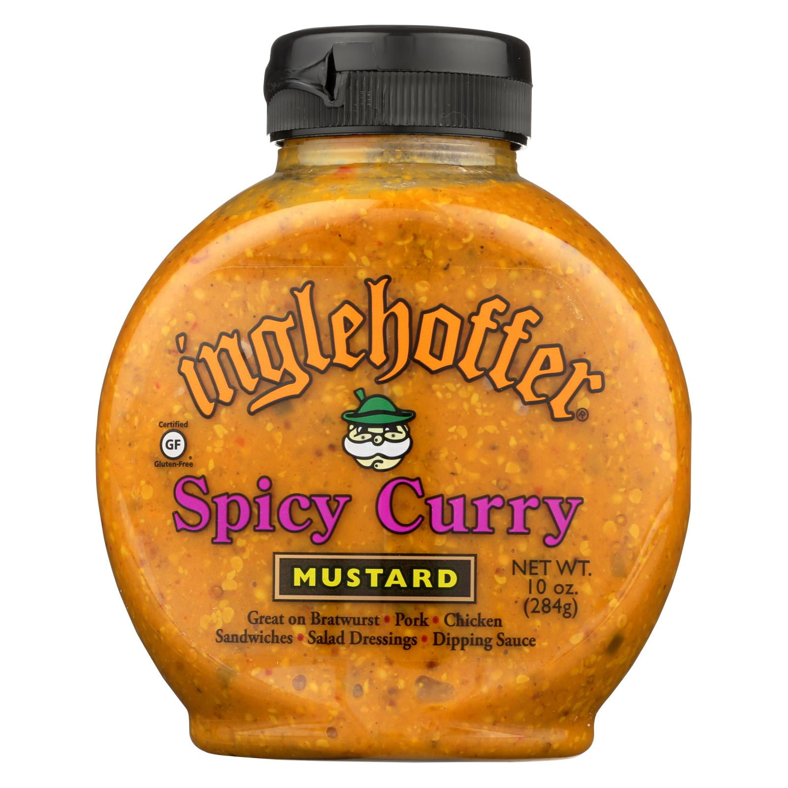 Inglehoffer Mustard Spicy Curry Squeeze Case Of 6 10 Oz