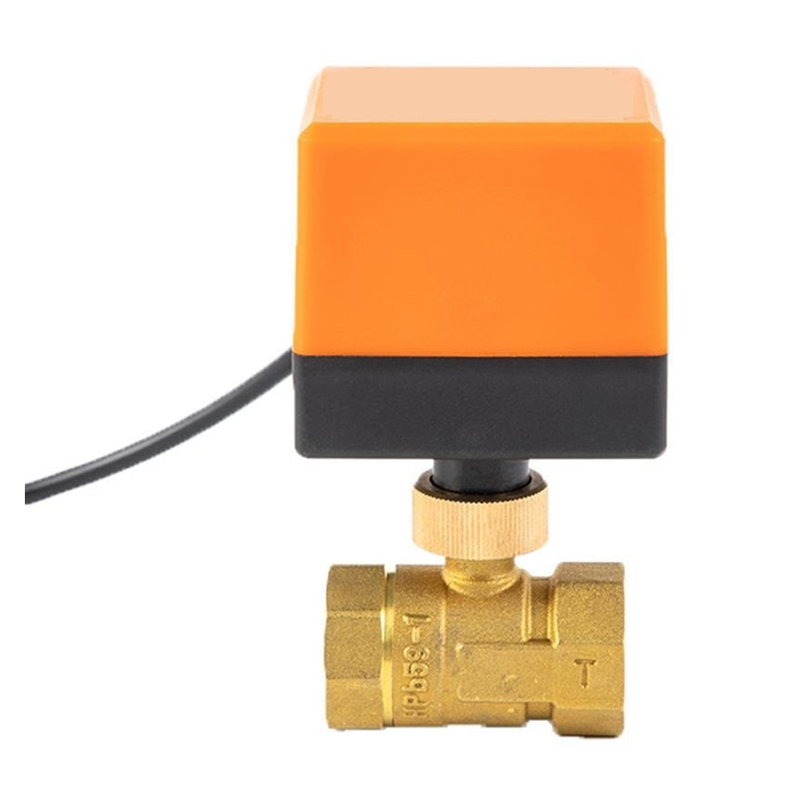 Ball Valve DN15 / DN20 / DN25 Motorized Electric 2-way Brass DN20 AC 2 Way 3 Wire -with Actuator Cable For Gas Water Oil