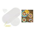 thumbnail image 5 of 30 Pack Round Canvas for Needlepoint Craft, Shape-Circle Perfect for Stitch Decorations, DIY & Needlepoint 7mm, 5 of 8