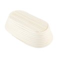 thumbnail image 3 of Handmade Unbleached Natural Cane Banneton Proofing Basket Dough Bread Baking Kit 27.5x14x8cm, 3 of 22