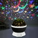 thumbnail image 1 of Lámpara de techo con proyector giratorio de 360°, luz LED nocturna para bebés con 16 modos de color, ideal para cumpleaños y Navidad (negra), 1 of 4