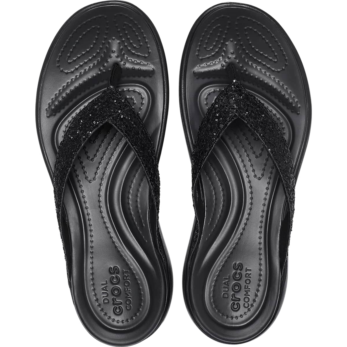 Crocs Women's Capri V Glitter Flip Flops photo 3