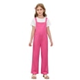 thumbnail image 3 of Jumpsuit Girl Wide Leg Jumpsuit Casual Sleeveless Loose Rompers with Pockets Size 9-10 Years Girls Summer Clothes, 3 of 3