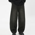 thumbnail image 5 of AHTJRT Baggy Jeans Men Denim Wide Leg Pant Y2k Grunge Oversized Jeans Vintage Hip Hop Streetwear Casual Pants Black 2XL, 5 of 8