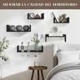 thumbnail image 3 of Juego de 5 Estantería Flotante, Repisas Flotantes de Pared Estantes Flotantes de Pared Múltiples Opciones de Exhibición Estante de Almacenamiento Repisa para Decoración de Pared de Baño Estar Oficina, 3 of 7