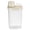 C, variant on Cozival Airtight Food Storage Containers, Clear Stackable Canisters with Pop-Top Lids, BPA-Free Pantry Organization Jars for Cereal Flour Sugar Rice Pasta
