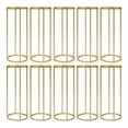 thumbnail image 3 of 10 Pcs Wedding Flower Stand for Centerpieces, Gold Wedding Centerpieces for Tables, 31.5 inch Tall Metal Column Vases Pedestal Stand for Parties, 3 of 20