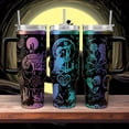 thumbnail image 2 of Jack And Sally Forever Tumbler, Jack Skellington Engraved Tumbler 40oz, Nightmare Christmas Xmas Tumbler, Her Jack His Sally Tumbler, 2 of 3