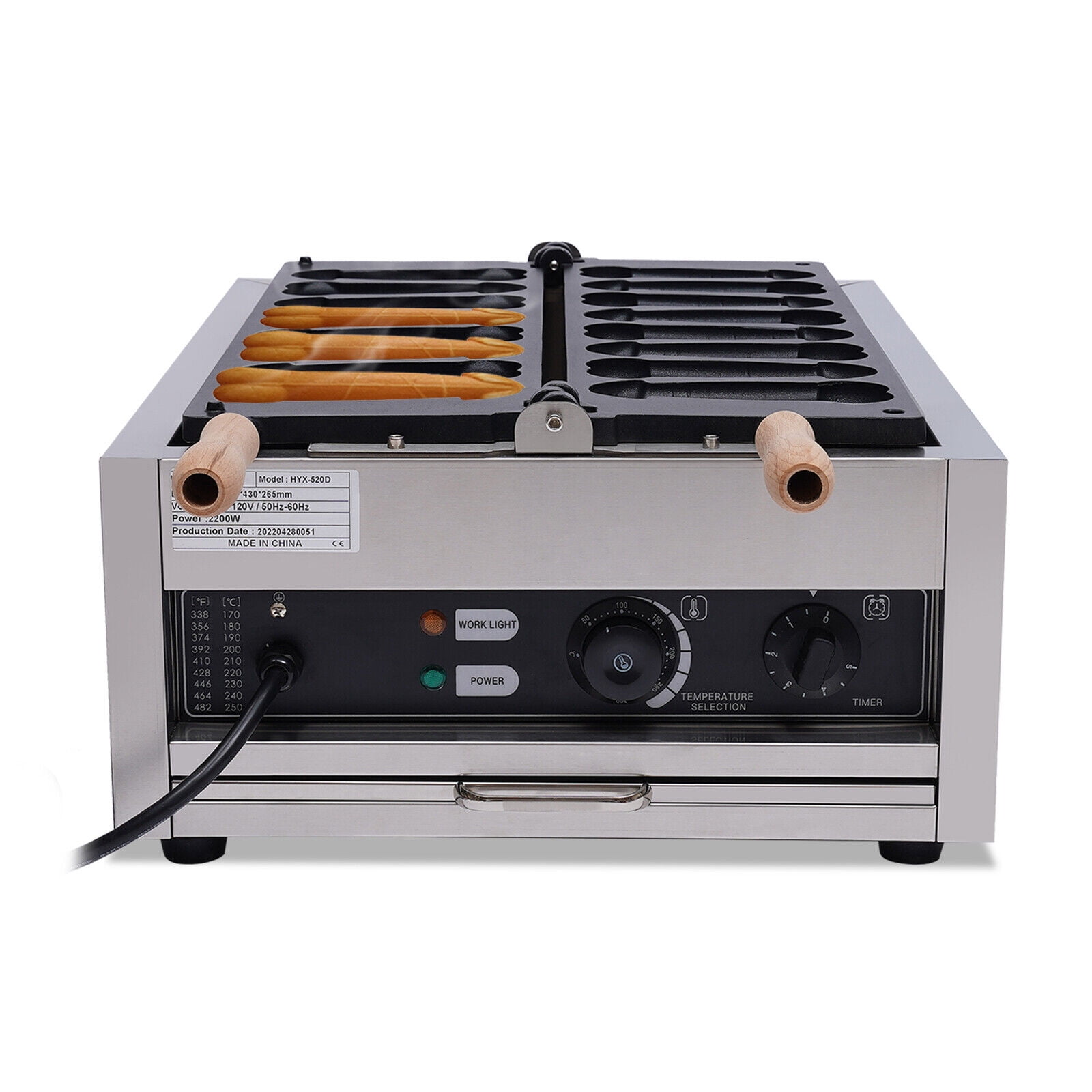 Buy Commercial Waffle Maker Pancake Baker Hot Dog Maker Nonstick 8