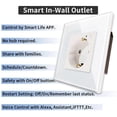 thumbnail image 3 of Electrical Plug Socket Wall Power Outlet Panel 16A European Round Hole Power Outlet Power Smart Socket EU Plug, 3 of 5