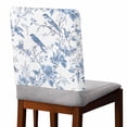 thumbnail image 2 of White Blue Spring Floral Chair Back Covers, Removable Chair Covers for Dining Chairs Set of 6, Washable Chairs Slipcovers Back Seat Protector for Wedding Party 19"x20", 2 of 9