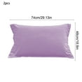thumbnail image 3 of 2-Pack Velvet Touch Pillowcases for Hair Care and Skin Protection, Soft Microfiber Bedding Set with Wrinkle Control, Vegan-Friendly Sleep Accessories for Home Use, 3 of 6