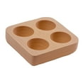 thumbnail image 4 of Wooden Egg Holder Egg Tray Stand Rustic 4 Slot Design for Refrigerator Countertop Kitchen Display, 4 of 9