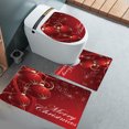 thumbnail image 6 of Cheapark 3-Piece Christmas Bathroom Mat Set - Non-Slip Bath Rugs, Shower & Toilet Cover, Soft Absorbent Flooring Accessories, Festive Home Decor, 6 of 6