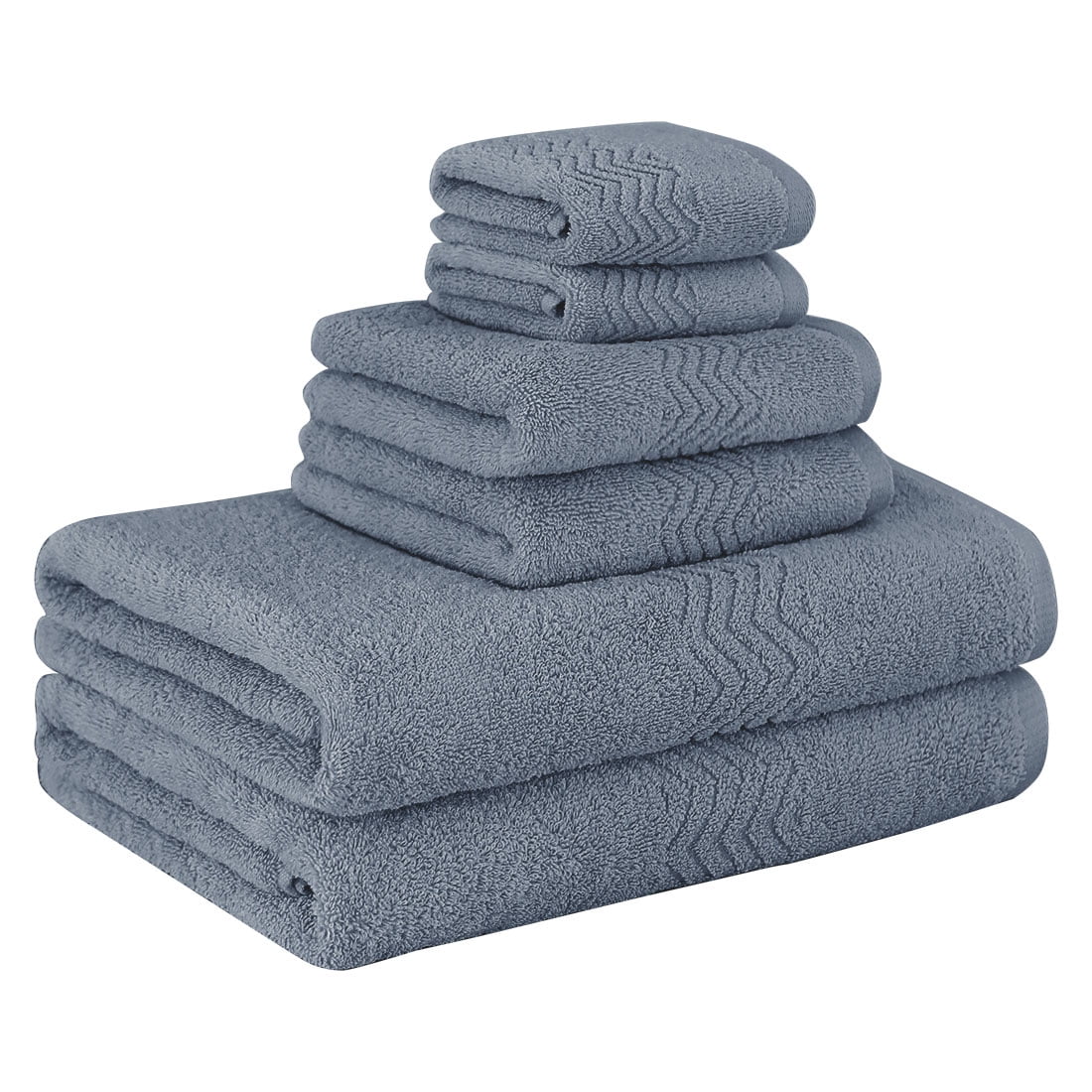 dark blue towel set