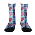 thumbnail image 2 of Valentine‘s Day Socks for Women, Cute Heart & Love Print Crew Socks, Gift for Girlfriend, Wife, Galentine’s Day & February 14th G 1pcs, 2 of 6