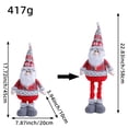 thumbnail image 2 of Christmas Telescopic Length Figurines Ornaments, Xmas Standing Snowman Doll Gifts for Xmas Party Holiday Door Window Table Tree Holiday Decor, 2 of 2