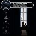 Deconovo Back Tab and Rod Pocket Blackout Curtains Room Darkening