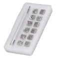 thumbnail image 2 of Tampons en cuir DIY Fabrication soignée Design de mode Motif original Outils d'estampage du cuir 12 Tampons Karaqusa, 2 of 4