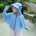 thumbnail image 2 of Shachafan Girls Sun Shirt Summer Lightweight Breathable Blocking Loose Jacket For Outdoor Play Sports Shirts for Girls, 2 of 4