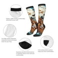 thumbnail image 5 of Fotbe Animal Filled Noahs Ark print Women's Men's Novelty Crew Socks Cotton Socks Knee High Socks for Walking,Running,Nurses,Pregnancy, 5 of 8