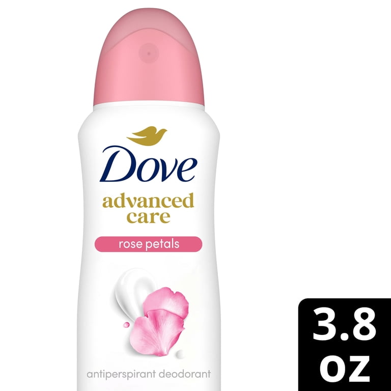 Dove Advanced Care Antiperspirant Deodorant Spray For After Shave Care For Underarms Rose Petals 72-hour Antiperspirant Deodorant For Soft Underarms,